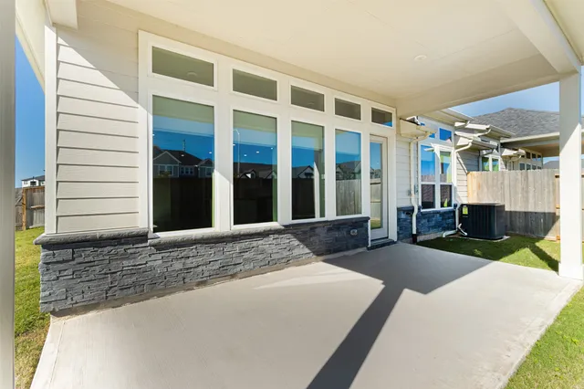 a balcony view with a outdoor space