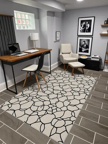 a living room with a couch and a window