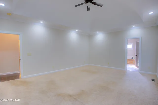 a view of an empty room