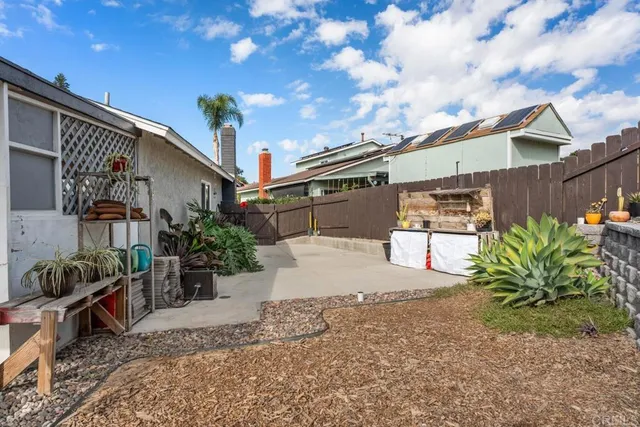 a view of a house with patio