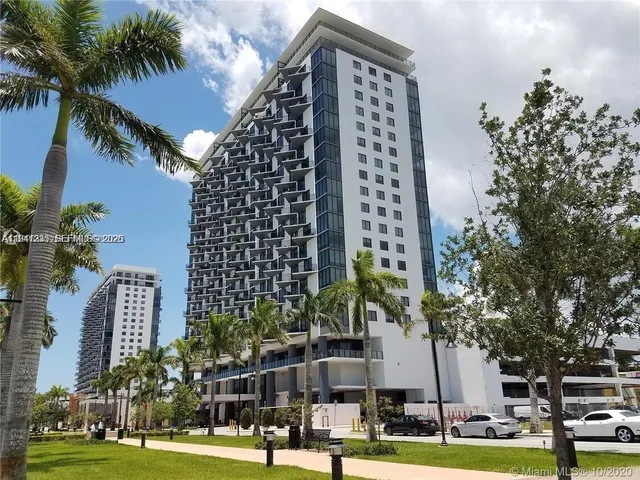 a view of a multi story building