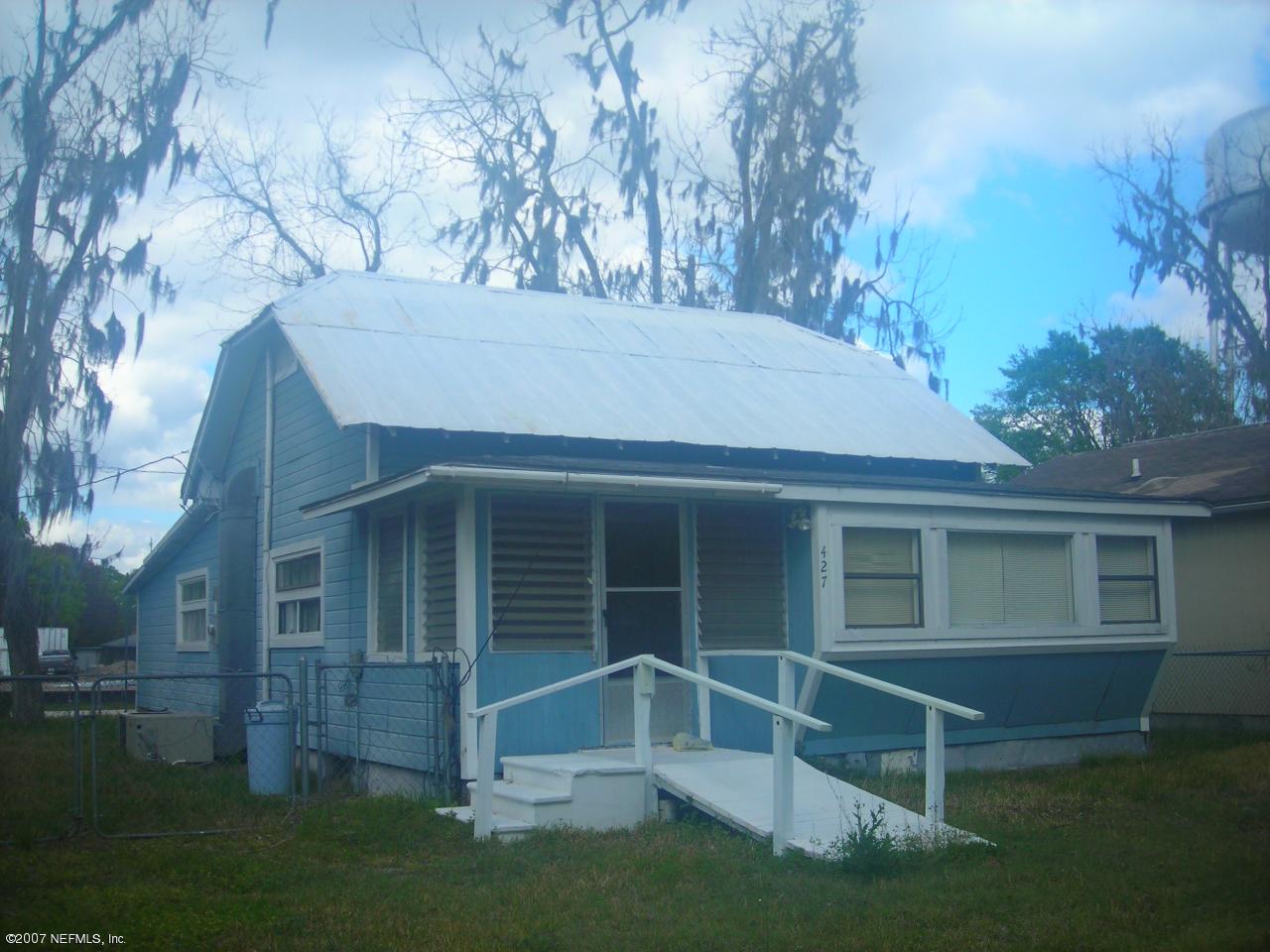 a view of house with backyard