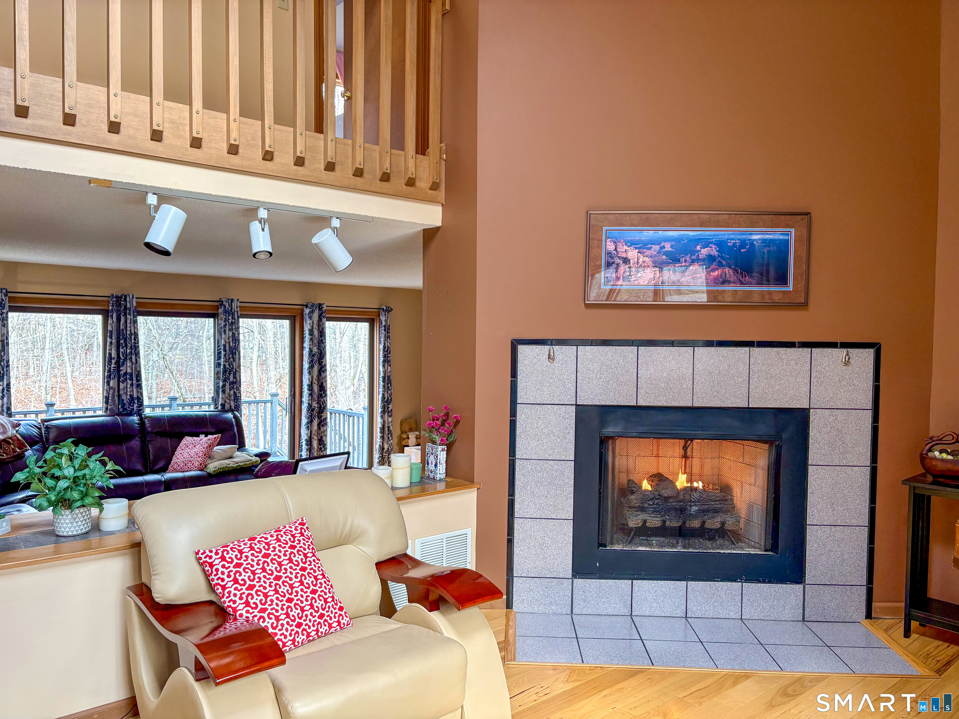 29 Whitney Road Columbia, CT 06237 - Photo 14 of 40 Living room fireplace