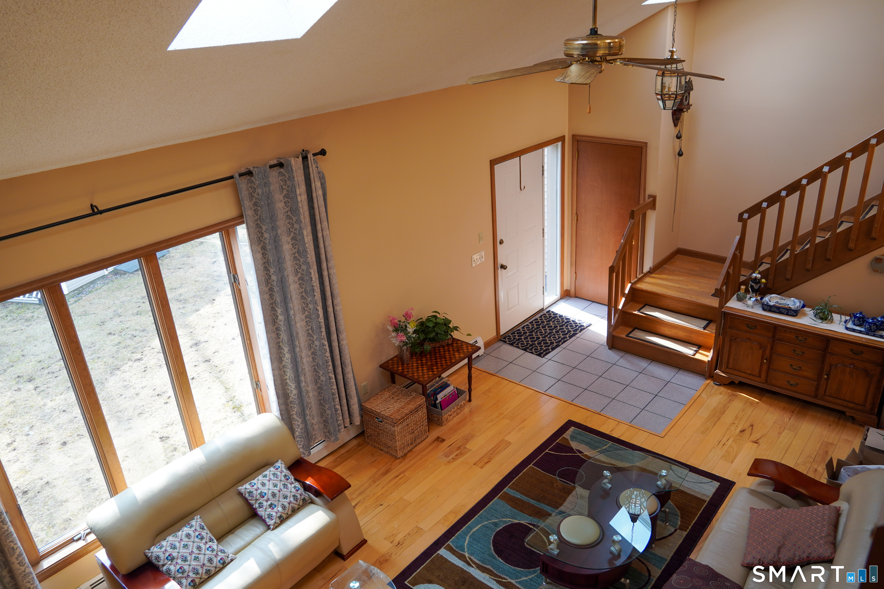 29 Whitney Road Columbia, CT 06237 - Photo 15 of 40 View of the living room from the second floor balcony