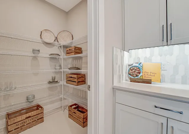 a bathroom with a sink and vanity