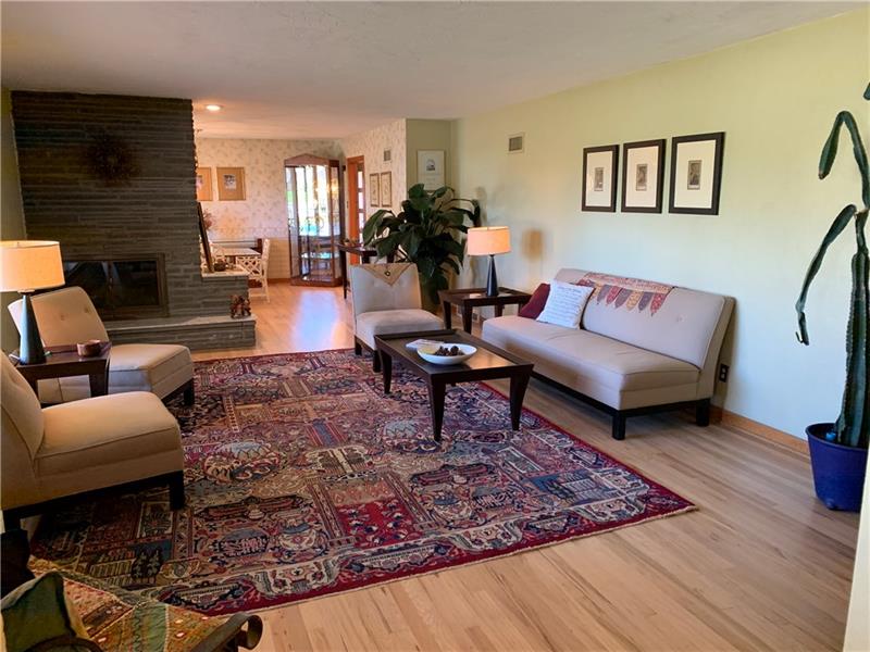 Large, bright living room
