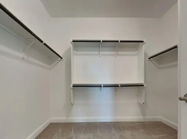 a close view of closet