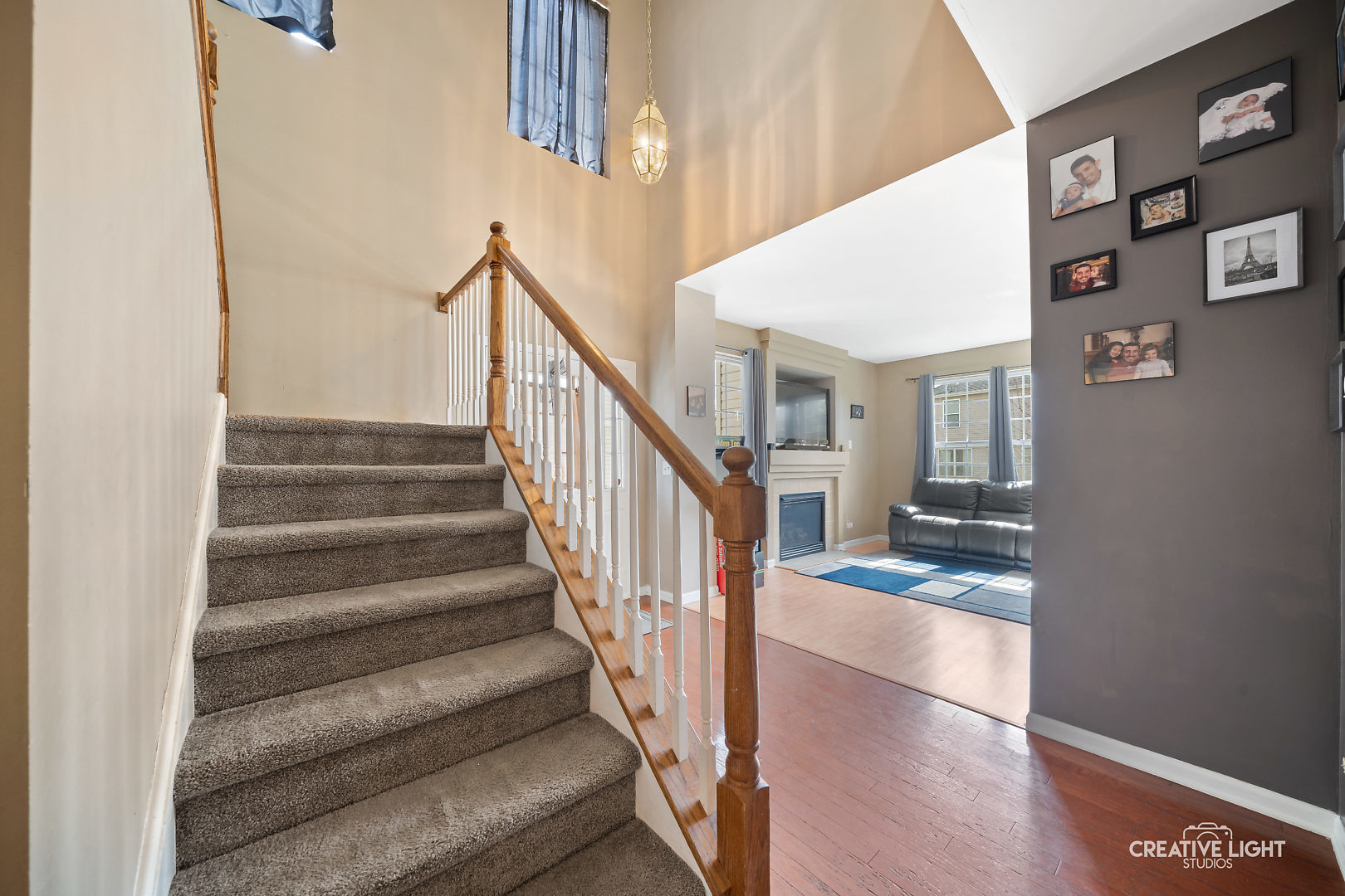 1987 West Cobblestone Road Romeoville, IL 60446 - Photo 11 of 20 a view of entryway and hall with wooden floor