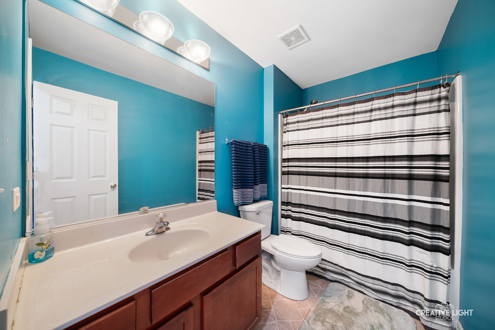 1987 West Cobblestone Road Romeoville, IL 60446 - Photo 18 of 20 a bathroom with a sink toilet and shower