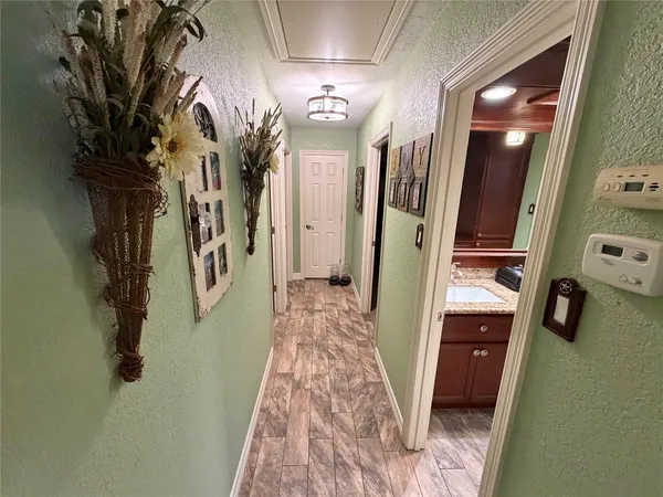 a bathroom with a sink double vanity granite and a mirror