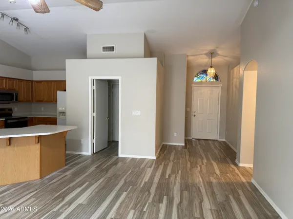 a bathroom with a sink double vanity and a mirror
