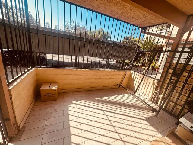 a view of outdoor space with seating area