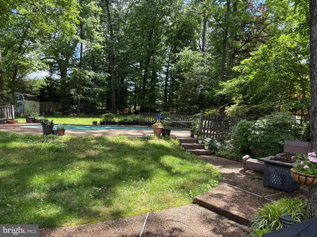 a view of a park with swings