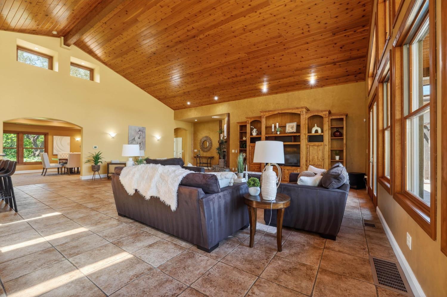 7021 Horseshoe Bar Road Loomis, CA 95650 - Photo 9 of 77 The Great Room with Dining Room Entrance.