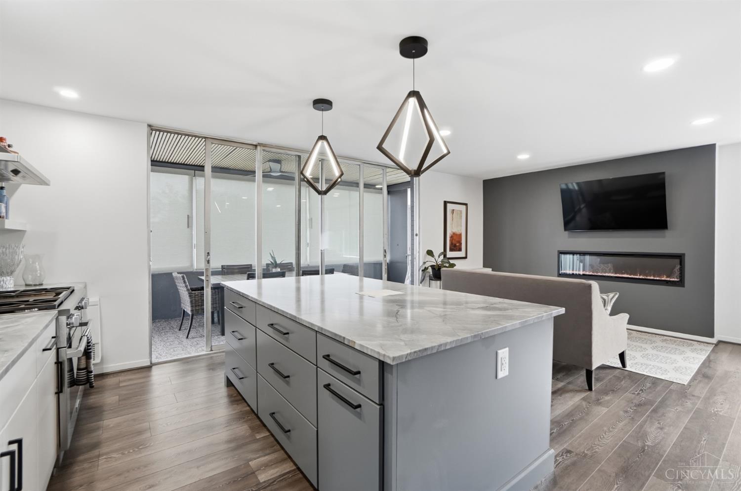 2324 Madison Road, Unit 303 Cincinnati, OH 45208 - Photo 33 of 33 Renovation included new kitchen island with Quartzite and an open floor plan.