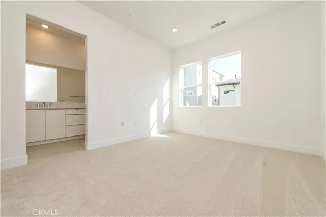 a view of an empty room