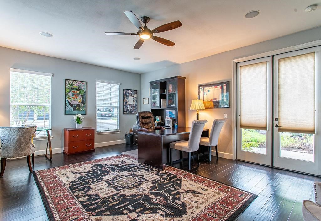23915 Lakeside Road Valencia, CA 91355 - Photo 34 of 74 a living room with furniture and a wooden floor