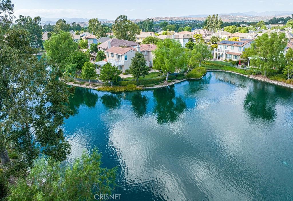 23915 Lakeside Road Valencia, CA 91355 - Photo 65 of 74 an aerial view of residential houses with outdoor space and lake view