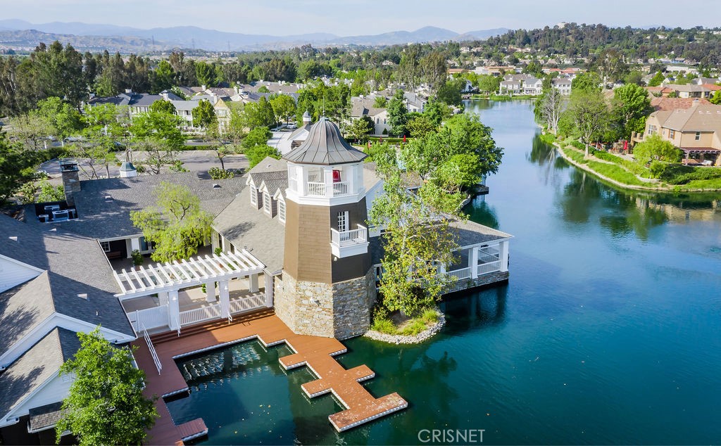 23915 Lakeside Road Valencia, CA 91355 - Photo 70 of 74 an aerial view of a house with outdoor space and lake view