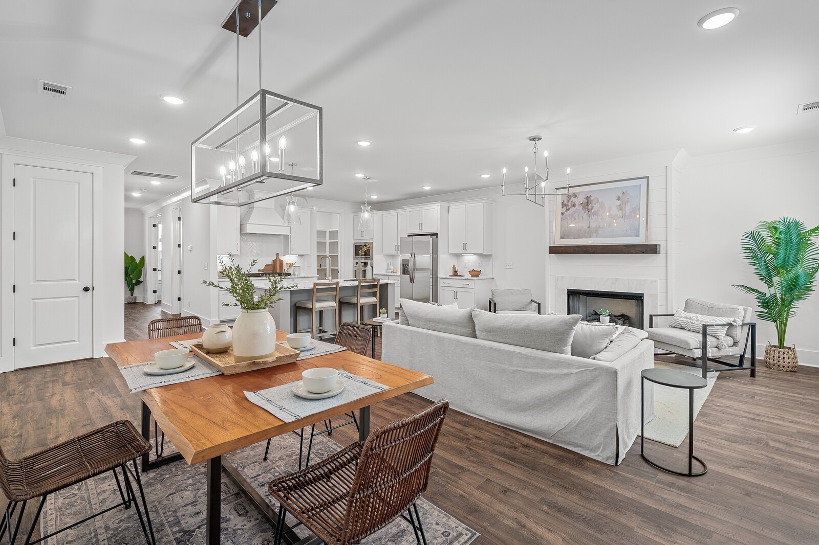 2001 Braidwood Lane Franklin, TN 37064 - Photo 16 of 35 a living room with fireplace furniture and a wooden floor
