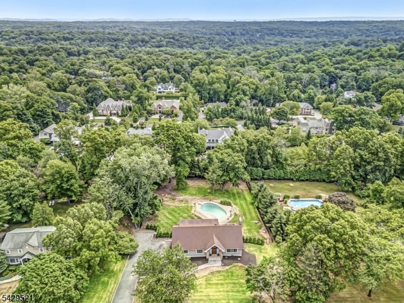 136 Carlough Road Upper Saddle River, NJ 07458 - Photo 27 of 32 an aerial view of residential houses with outdoor space and trees