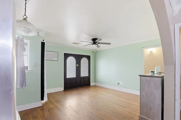 wooden floor in an empty room