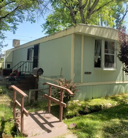 a backyard of a house