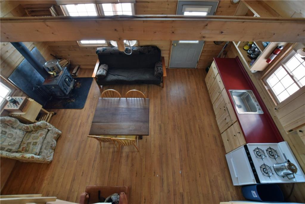 Off Off Arthur Road Wytopitlock, ME 04497 - Photo 11 of 29 Looking down from the Loft