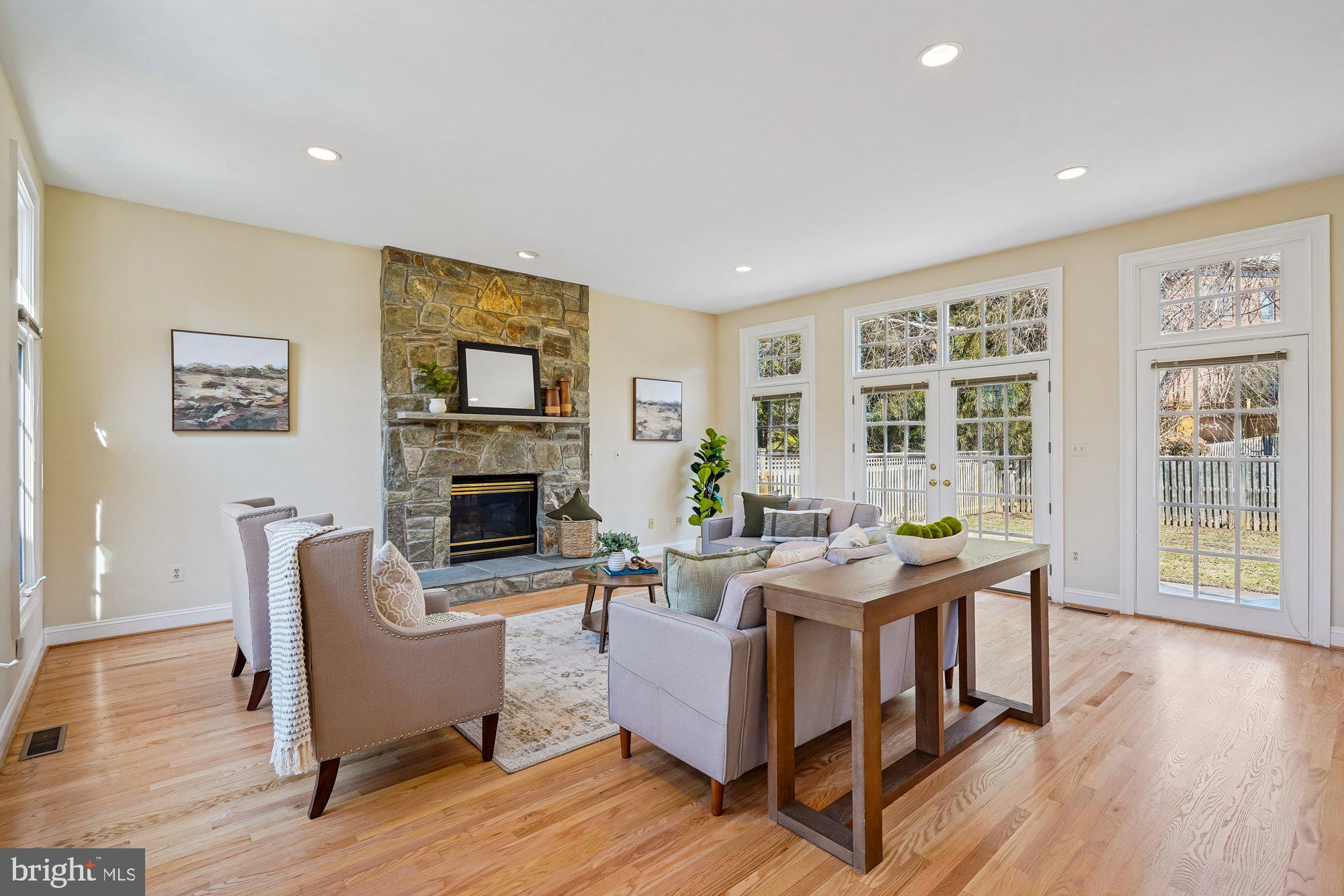 7917 Springer Road Bethesda, MD 20817 - Photo 19 of 70 Family Room w/ gas fireplace