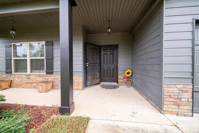a view of front door