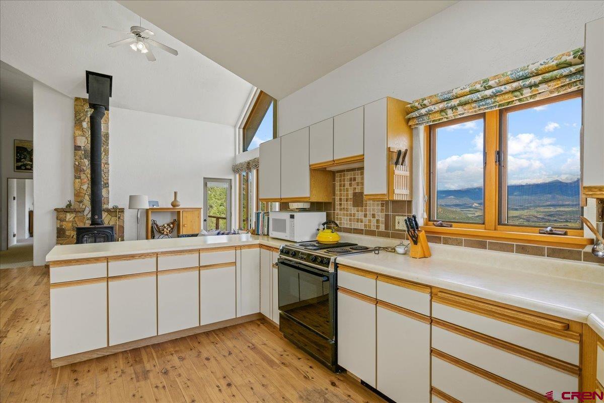 12979 County Road 1 Ridgway, CO 81432 - Photo 13 of 35 a kitchen with a sink stove and cabinets