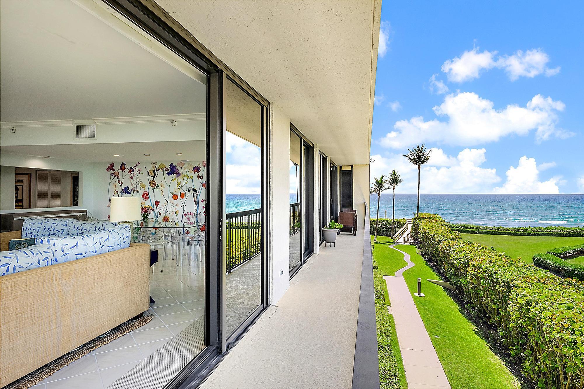 3390 South Ocean Boulevard, Unit 301 Palm Beach, FL 33480 - Photo 31 of 46 a spacious bathroom with a tub and shower