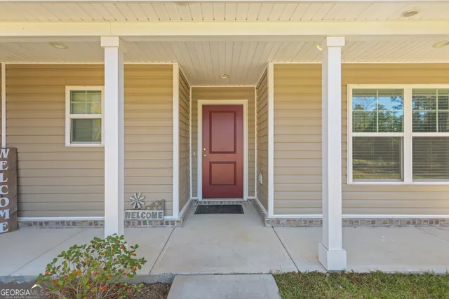 a view of front door of house