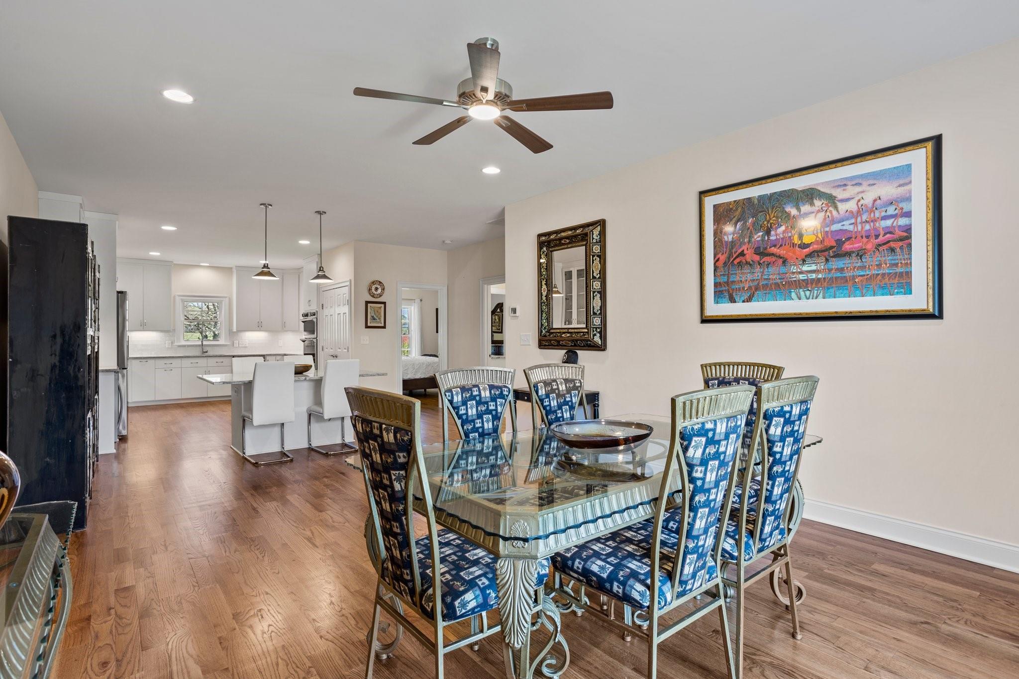 15020 Ranson Road, Unit B Huntersville, NC 28078 - Photo 15 of 40 a view of a dining room with furniture and a chandelier