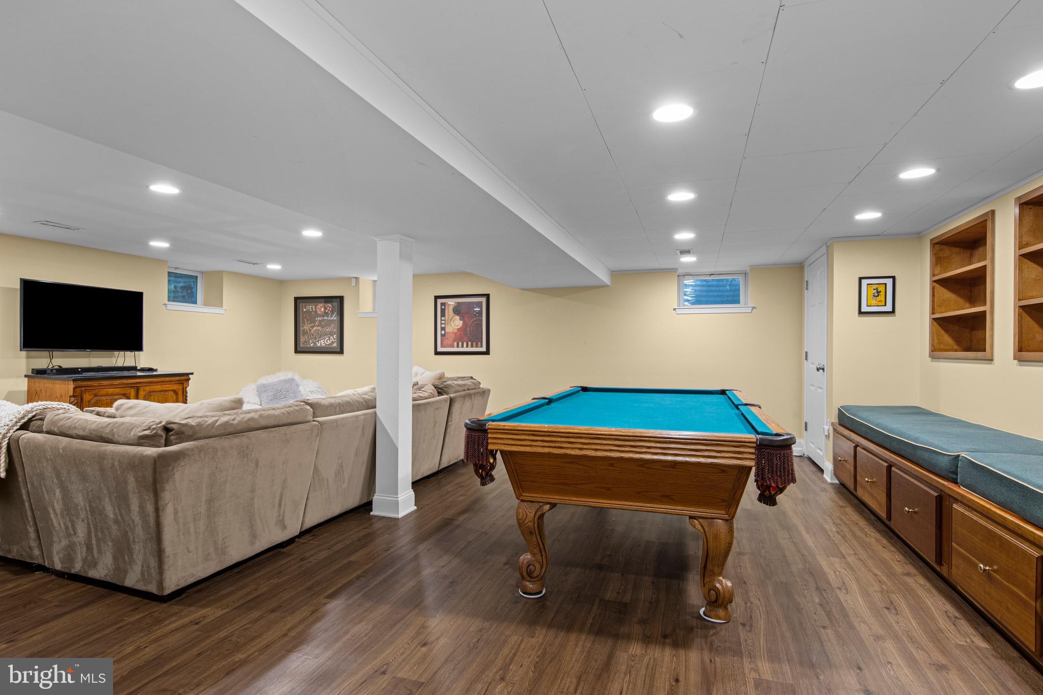 574 Timber Lane Devon, PA 19333 - Photo 66 of 71 Pool table area - pool table stays with house