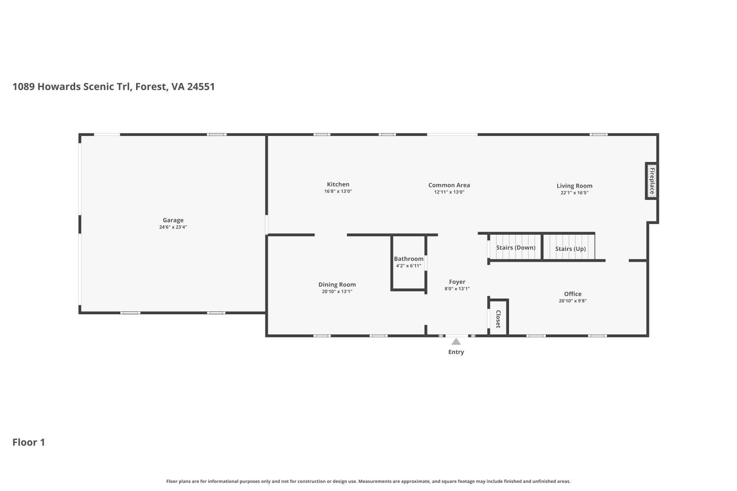 1089 Howards Scenic Trail Forest, VA 24551 - Photo 21 of 96 a picture of a floor plan