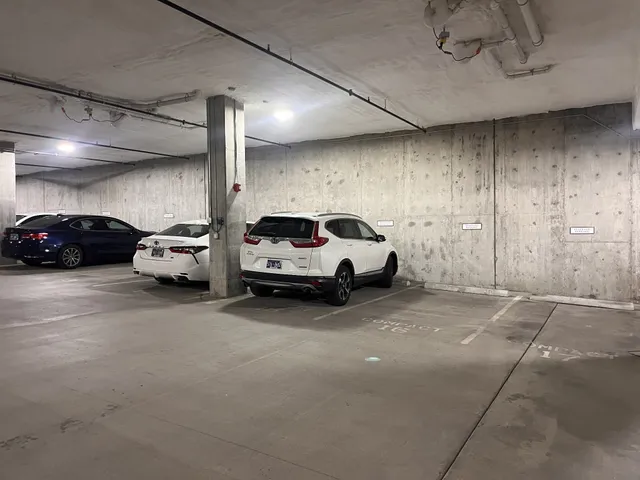 a view of cars parked in a parking