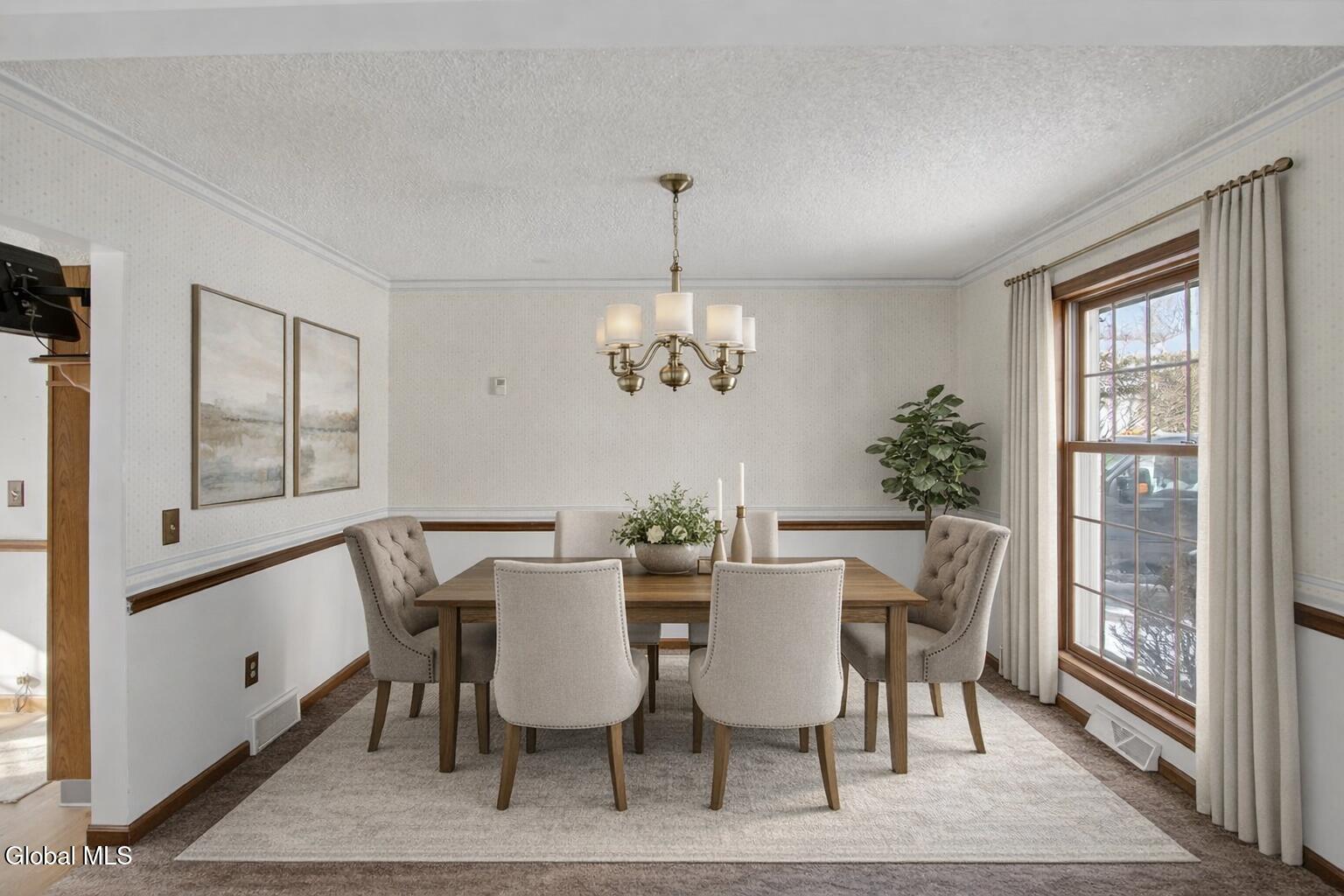 42 Vosburgh Road Halfmoon, NY 12118 - Photo 10 of 58 Warm dining room with snowy view