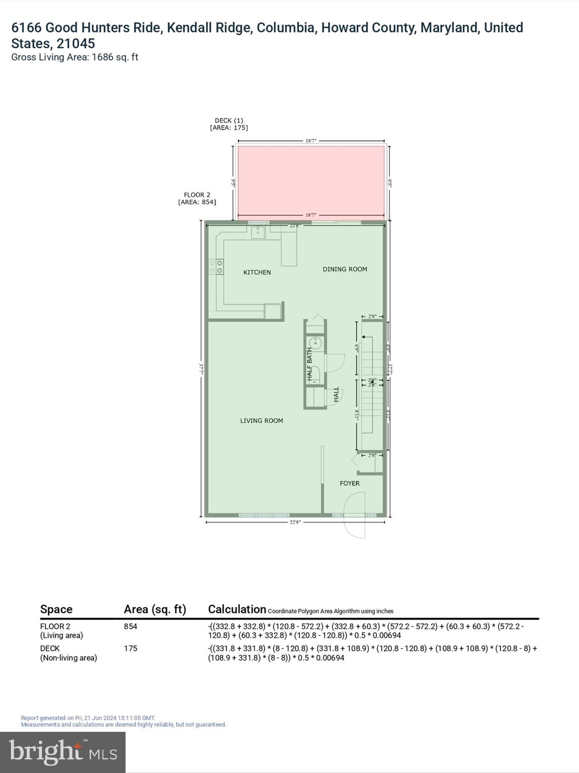 6166 Good Hunters Ride Columbia, MD 21045 - Photo 58 of 60 GLA Floor Plan