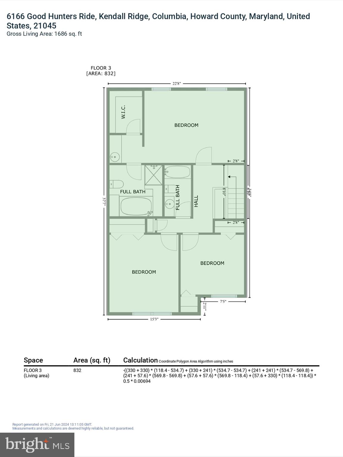 6166 Good Hunters Ride Columbia, MD 21045 - Photo 59 of 60 GLA Floor Plan
