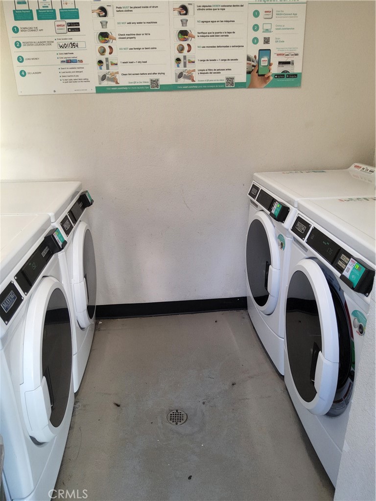 435 West 9th, Unit B3 Upland, CA 91786 - Photo 55 of 71 a utility room with dryer and washer