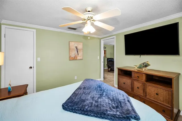 a view of a garden with a fountain