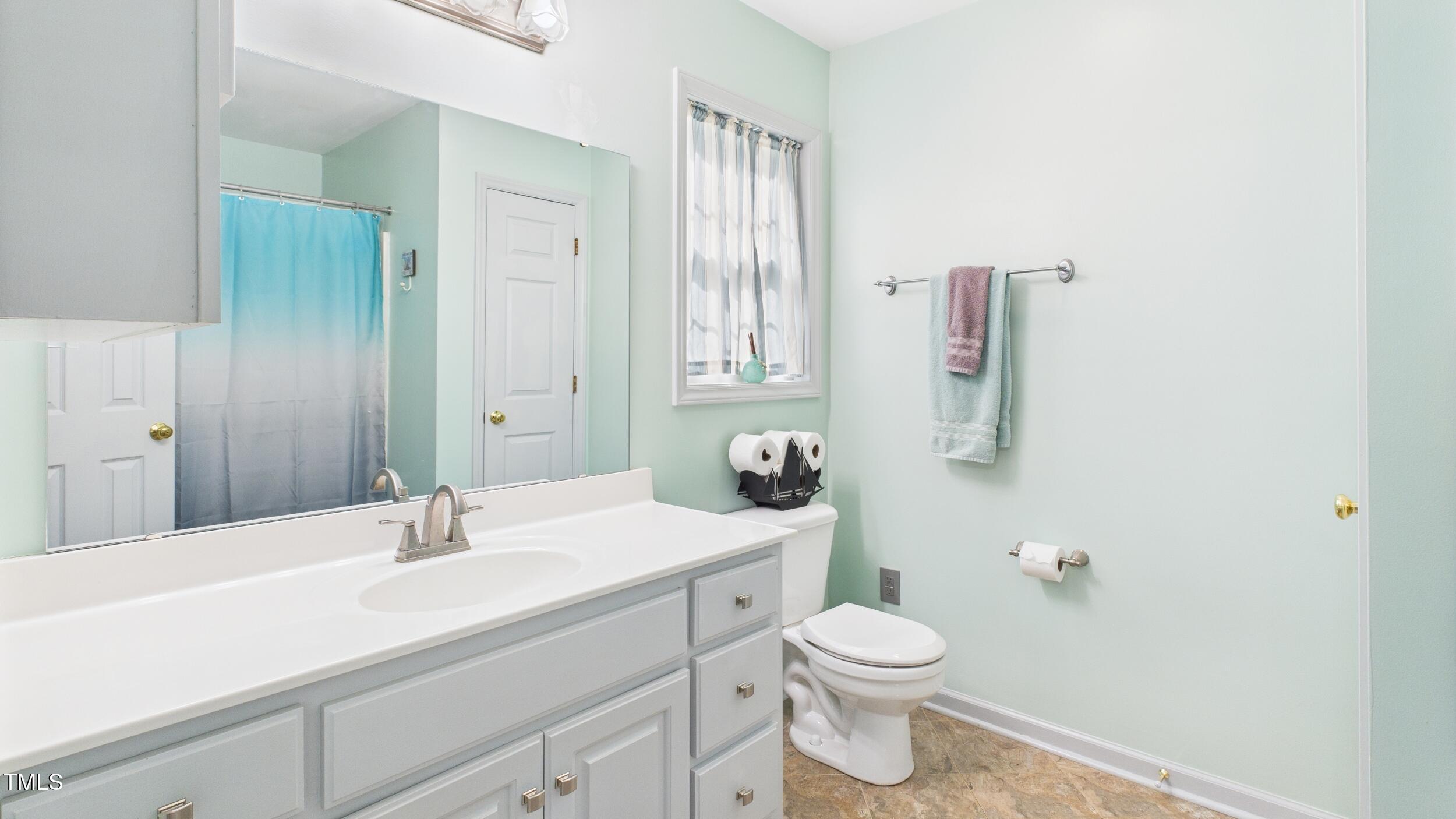 5309 Meadow Field Drive Mebane, NC 27302 - Photo 20 of 41 a bathroom with a sink a toilet and shower