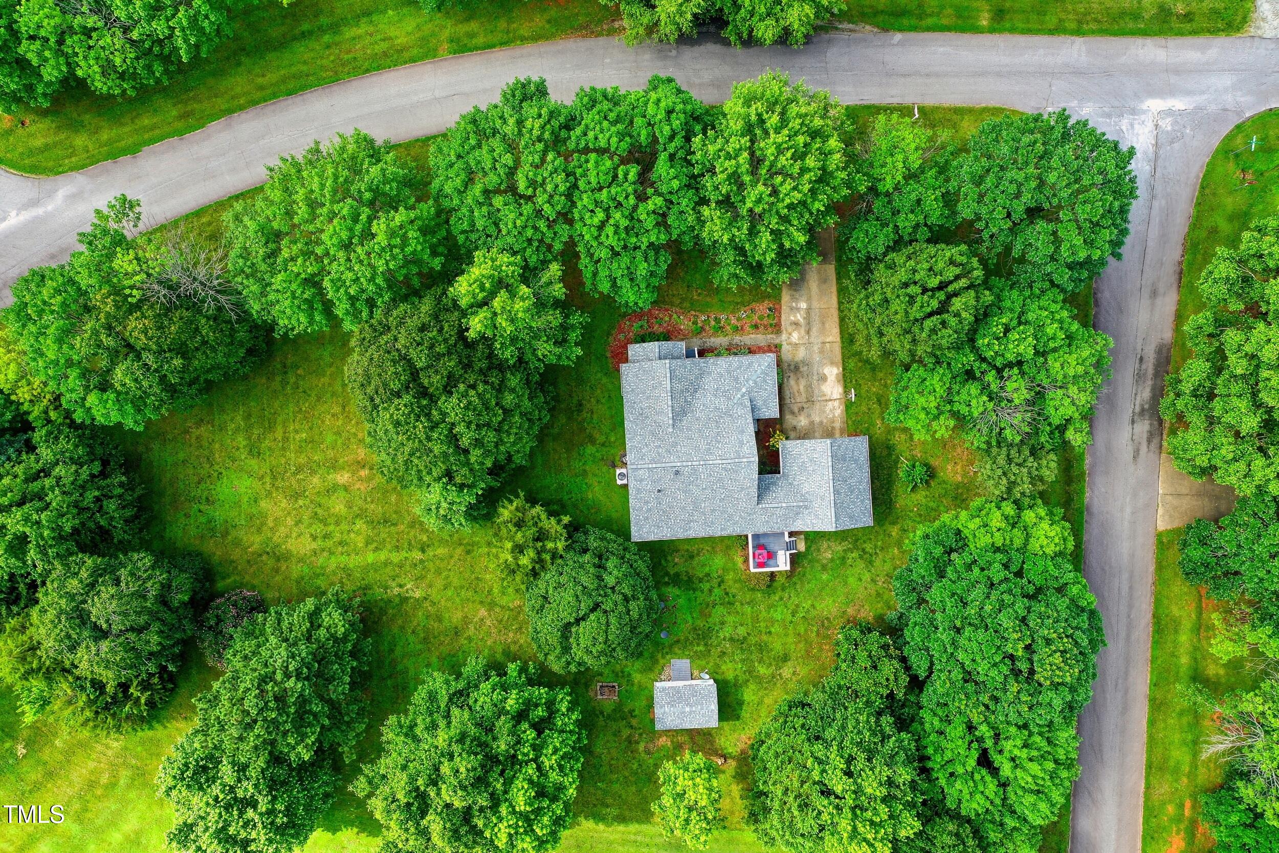 5309 Meadow Field Drive Mebane, NC 27302 - Photo 38 of 41 an aerial view of a house with pool