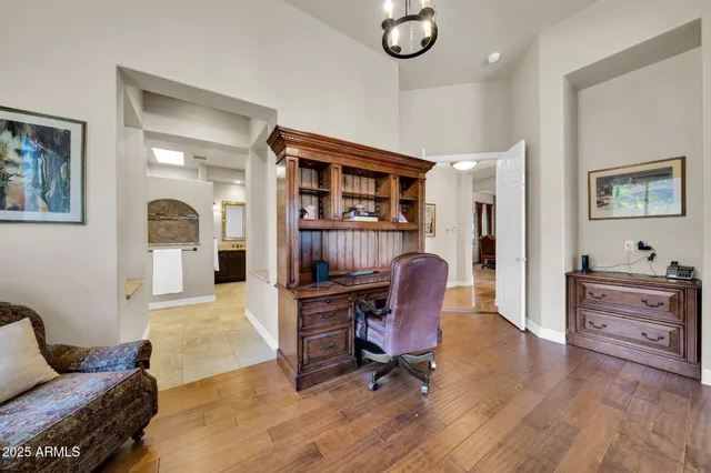 a bathroom with double vanity sink and a mirror