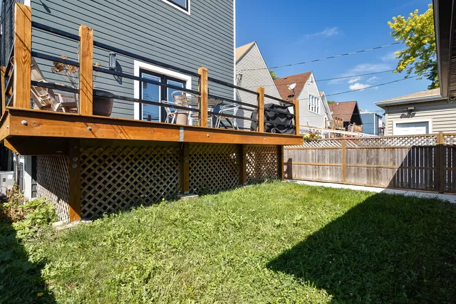 a view of a backyard with plants
