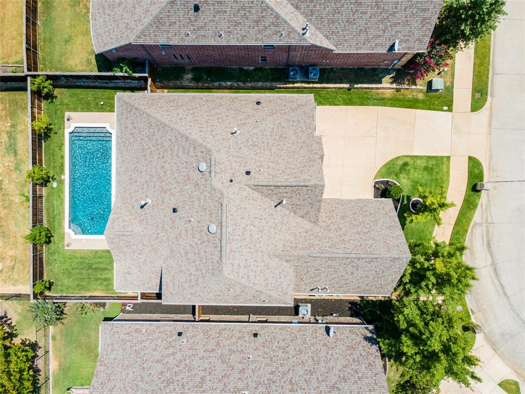 1112 Rhett Drive Colleyville, TX 76034 - Photo 38 of 40 an aerial view of a house with outdoor space