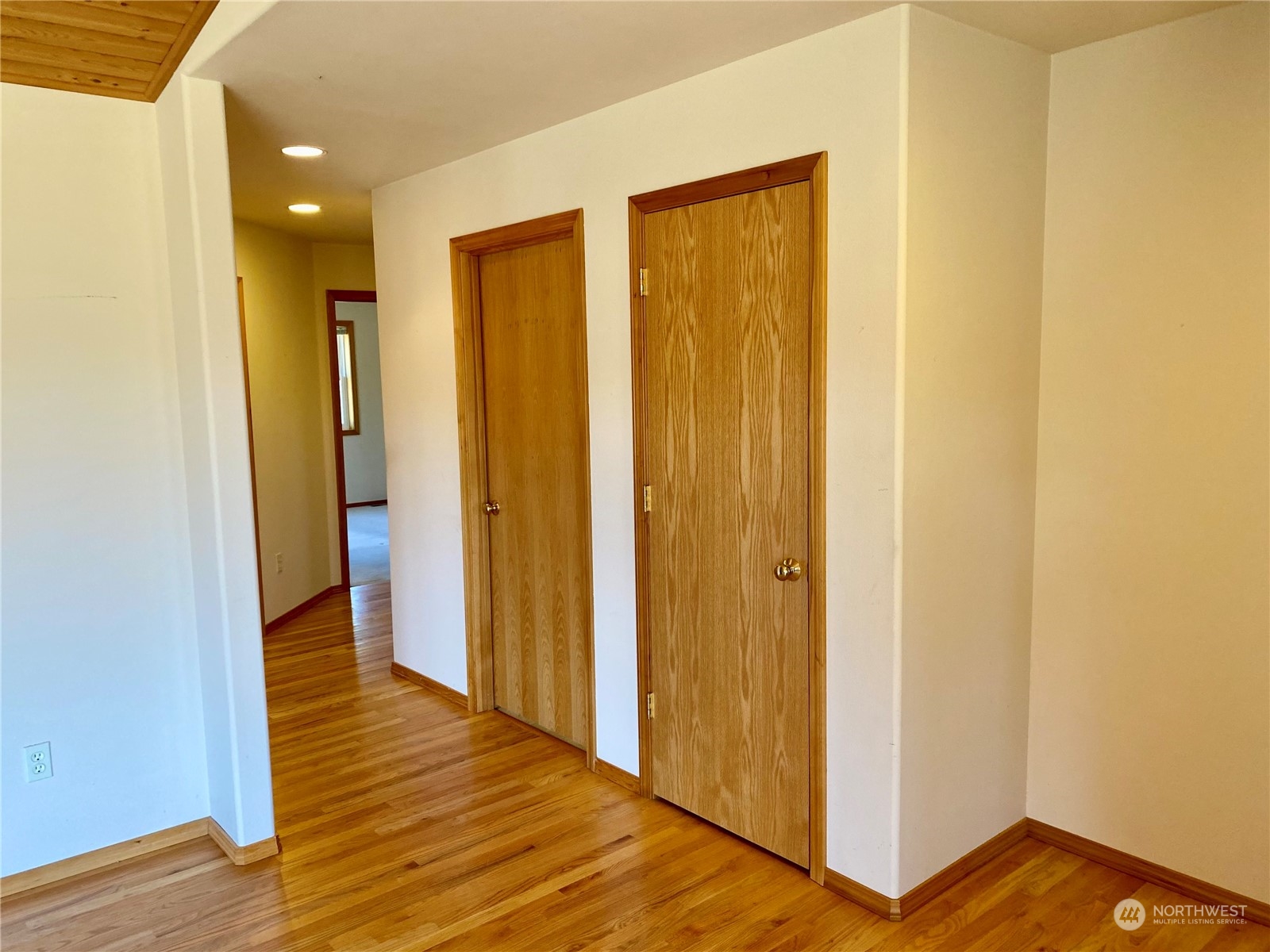 130 Cline Road Sequim, WA 98382 - Photo 19 of 35 a view of hallway with wooden floor