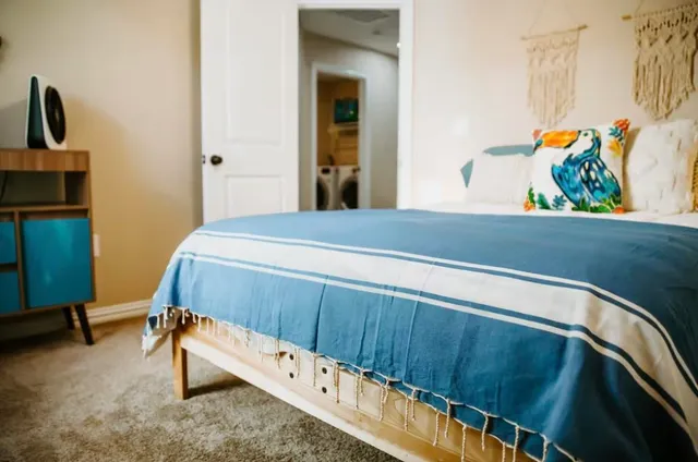 a room with a window