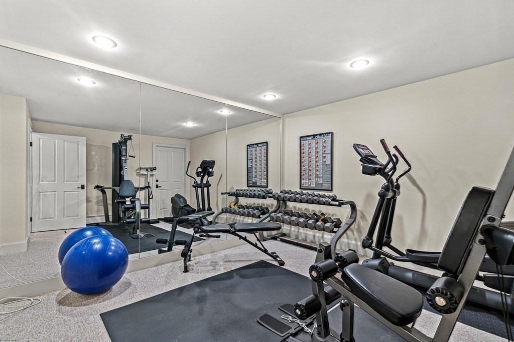 47 Cypress Road Wellesley, MA 02481 - Photo 26 of 36 a view of a room with gym equipment